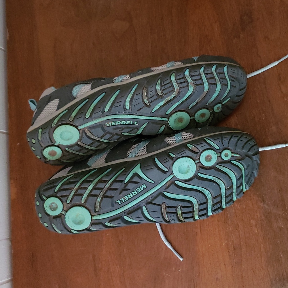 Merrell Mykos Aquatic Women's Athletic Shoes in Gray and Light Blue EUC - Picture 5 of 11